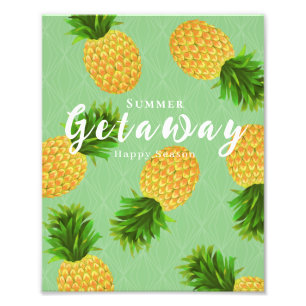 Ananas grün fotodruck