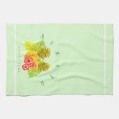 Ananas grün geschirrtuch (Horizontal)