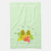 Ananas grün geschirrtuch (Vertikal)