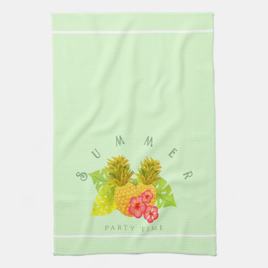 Ananas grün geschirrtuch (Vertikal)