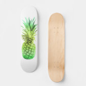 Ananas, grün und gelb skateboard (Vorderseite)