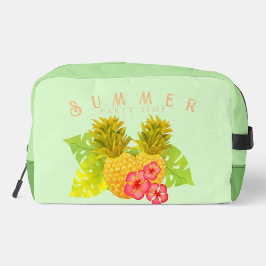 Ananas grün waschbeutel (Rückseite)