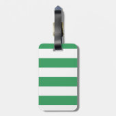 Ananas| Grüne Monogramm Gepäckanhänger (Rückseite vertikal)