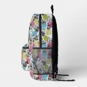 Ananas Grunge Palms Bedruckter Rucksack (Rechts)