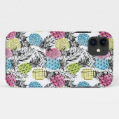 Ananas Grunge Palms Case-Mate iPhone Hülle (Rückseite (Horizontal))