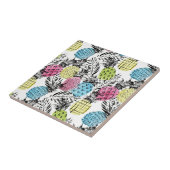Ananas Grunge Palms Fliese (Seite)
