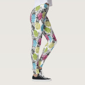 Ananas Grunge Palms Leggings (Rechts)