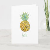 Ananas Grußkarte Karte (Vorderseite)