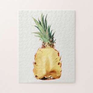 Ananas halbiert, Frucht, Aquarellmalerei Puzzle
