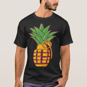 Ananas Hand Granade Bomb Sommer T-Shirt