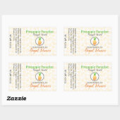 Ananas handgefertigte, hausgemachte Seife | Gesche Rechteckiger Aufkleber (Blatt)