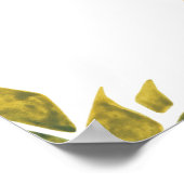 Ananas. Handgemalte Aquarellbilder w Poster (Ecke)