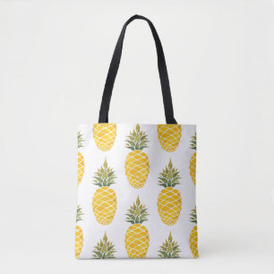 Ananas. Handgemalte Aquarellbilder w Tasche