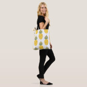 Ananas. Handgemalte Aquarellbilder w Tasche (Am Model)