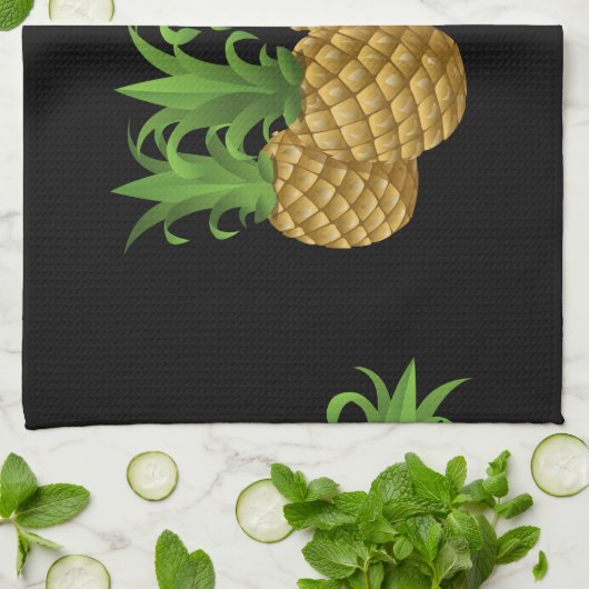 Ananas Handtuch (Gefaltet)