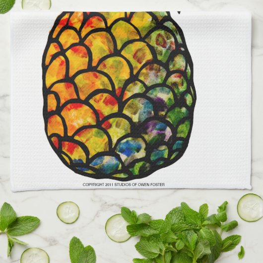 ANANAS HANDTUCH (Gefaltet)