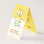 Ananas, hausgemachte Bath & Body-Label | Tag (Vorderseite)