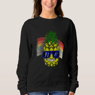 Ananas Hawaiian Aloha Tropical Honolulu Frauen m Sweatshirt