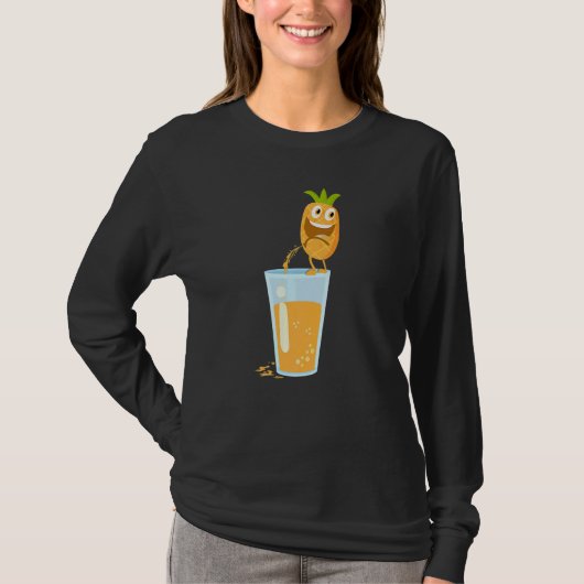Ananas Hawaiian Aloha Tropical Honolulu Frauen m T-Shirt (Vorderseite)