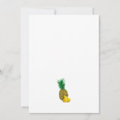 Ananas Hawaiian Bridal Dusche Einladung (Rückseite)