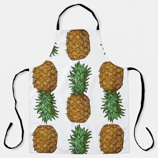 Ananas-Helligkeit: Sommer-Tropische Illustration Schürze (Vorderseite)