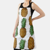 Ananas-Helligkeit: Sommer-Tropische Illustration Schürze (InSitu)
