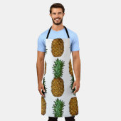Ananas-Helligkeit: Sommer-Tropische Illustration Schürze (Getragen)