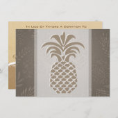 Ananas Herz Danke, Karten (Vorne/Hinten)