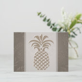 Ananas Herz Danke, Karten (Stehend Vorderseite)