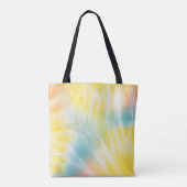 Ananas, Hibiskus Aquarellfarben Gefärbte Krawatte Tasche (Rückseite)
