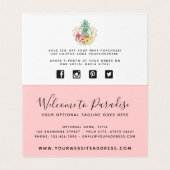 Ananas & Hibiskus Blume Aquarell Vielen Dank (Innenseite Aufgefaltet)