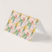 Ananas & Hibiskus Blume Aquarell Vielen Dank (Rückseite)