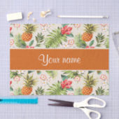 Ananas-Hibiskus-und Palmen-Wedel Seidenpapier (Handwerk)