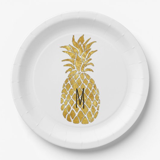Ananas hinzufügen pappteller (Vorderseite)