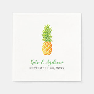 Ananas-Hochzeit Serviette