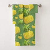 Ananas-Illustration Badhandtuch Set (Insitu)