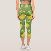Ananas-Illustration Capri Leggings (Rückseite)