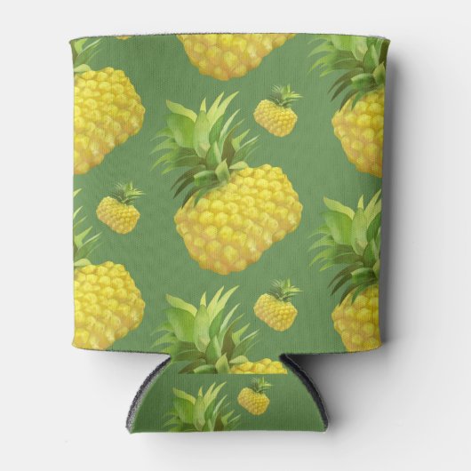 Ananas-Illustration Dosenkühler (Vorderseite)