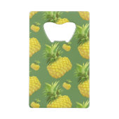 Ananas-Illustration Geldbeutel Flaschenöffner (Rückseite)