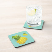Ananas-Illustration Getränkeuntersetzer (Rechte Seite)