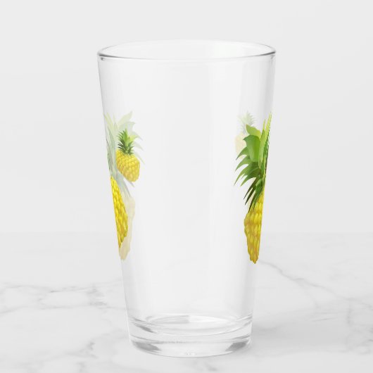Ananas-Illustration Glas (Rechts)
