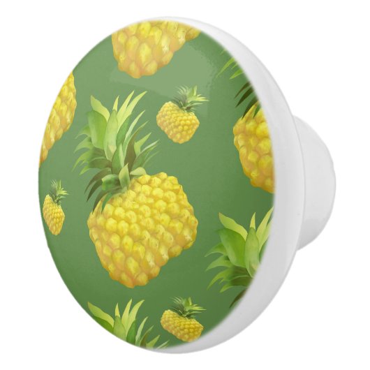 Ananas-Illustration Keramikknauf (Rechts)
