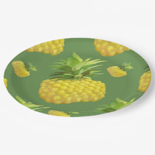 Ananas-Illustration Pappteller