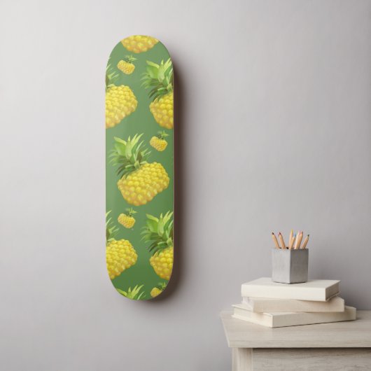 Ananas-Illustration Skateboard (Wandkunst)