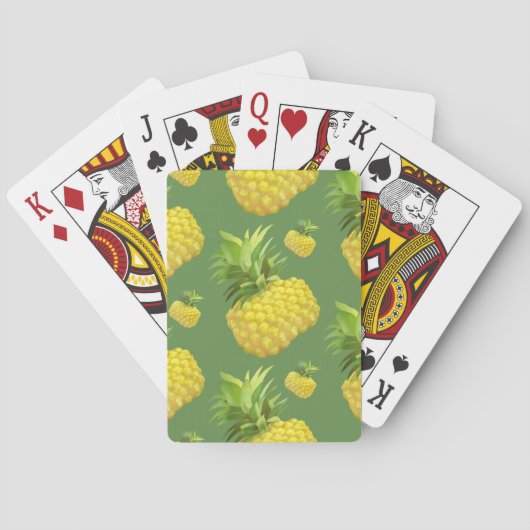 Ananas-Illustration Spielkarten (Rückseite)
