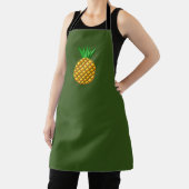 Ananas im grünen Hintergrund Schürze (InSitu)