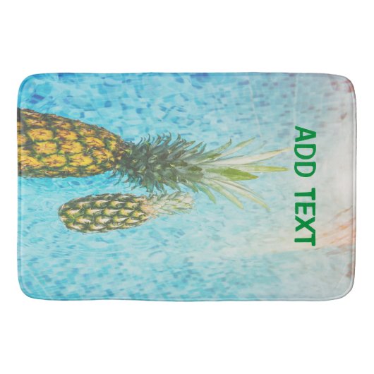Ananas im Pool ist ein schöner Stil für Sie Badematte (Vorderseite)