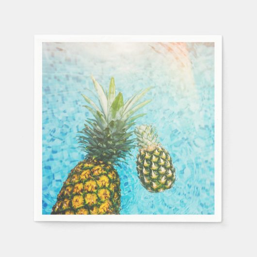 Ananas im Schwimmbad Serviette (Vorderseite)