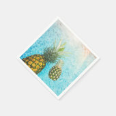 Ananas im Schwimmbad Serviette (Ecke)