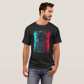 Ananas im Techno-Farbfestival Synthesizer Wh T-Shirt (Vorne ganz)